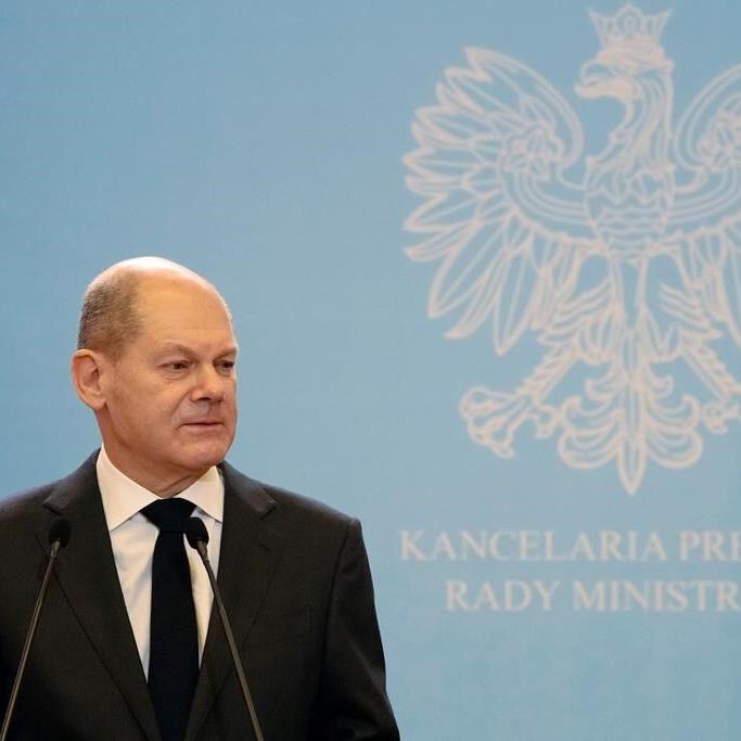 A new campaign ad from Poland's ruling party features Germany's chancellor in unfavorable light